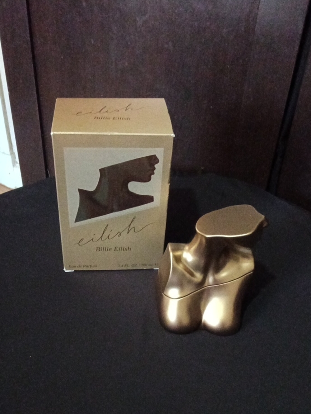 Sculpted Decorative Bottle - Gold Home Accent